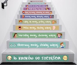 Naklejki na schody: 10 kroków do szczęścia
