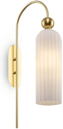 Maytoni Kinkiet do sypialni Antic MOD302WL-01W szklany klosz