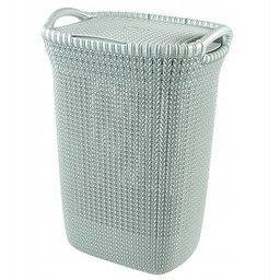 Kosz Na Pranie 57L Szaroniebieski Curver Knit
