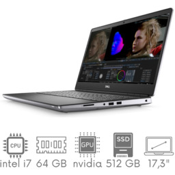 Stacja Graficzno-Robocza Dell Precision 7750 i7-10875H 64GB 512