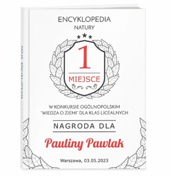 Encyklopedia natury z nadrukiem dla dziewczynki