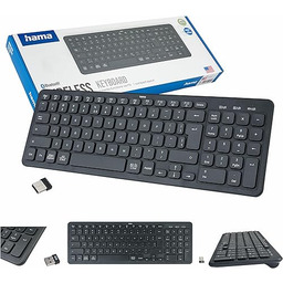 Hama klawiatura bezprzewodowa MULTI-DEVICE WK-300 Czarna (polski układ