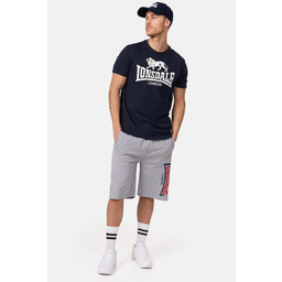 LONSDALE MĘSKI GRANATOWY T SHIRT Z BAWEŁNY