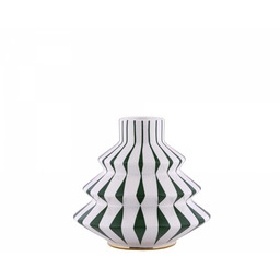 Alessi DELIGHT Świąteczny Świecznik Porcelanowy / Zielony