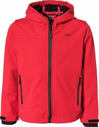 CMP Softshell chłopięca kurtka z kapturem, Ferrari/Nero, 98,