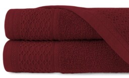 Ręcznik bawełniany 70x140 Solano bordowy frotte 470 g/m2