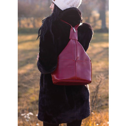 Plecak skórzany damski DAN-A T65A czerwony