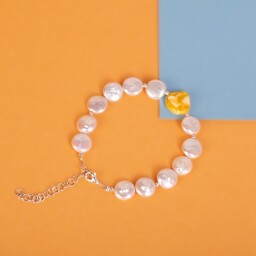 Pakamera Bransoletka perły z bursztynem