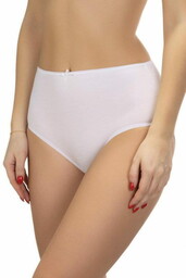 Białe figi LAMA Midi L-400MD-01 3XL-4XL 2-pak