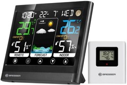 Stacja pogodowa MeteoTemp BF, kolorowy dotykowy wyświetlacz