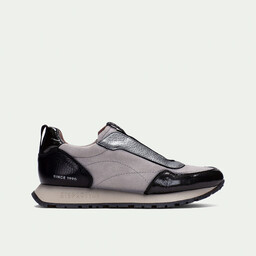 Wsuwane sneakersy damskie - HISPANITAS HI254311 SZARO CZARNE