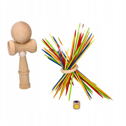 Bierki Mikado Drewniana Kendama Zestaw imprezowy Gry zręcznościowe