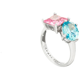 Biżuteria CHIARA FERRAGNI J19AVS07010. Pierścionek, Kolor niebieski różowy.