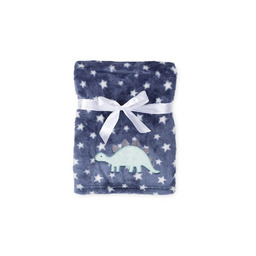 Babymatex Kocyk dziecięcy 75x100 Ricco granatowy biały gwiazdki