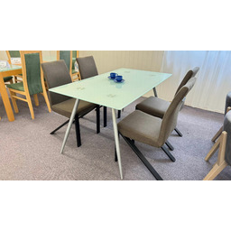 Stół szklany ZOLA 140 80 cm matowe szkło,