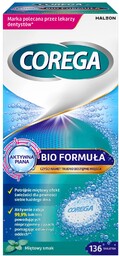 Corega Bio Formula tabletki do czyszczenia protez zębowych