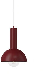 Sigma Wisząca lampa kopułowa VITRUM burgundowa 1xE27