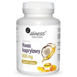 Aliness Kwas kaprylowy 600 mg, 90 kaps.