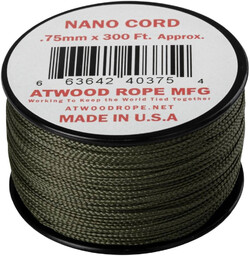 Linka Nano Cord ATWOOD (0,75mm/91m) oliwkowa (CD-NC3-NL-32)