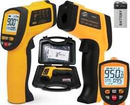 Pirometr Termometr Laserowy Bezdotykowy Na Podczerwień Emisyjność -50