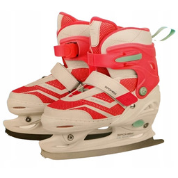 Łyżwy Figurowe Regulowane Spokey Crystal Rozmiar 31-34 Pink