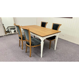 Stół TORINO 160 220 cm frezowane nogi, klasyczna
