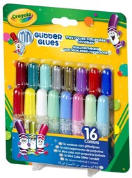 Kleje brokatowe, 16 sztuk, Crayola