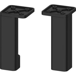 CERSANIT Nogi meblowe CITY czarny mat 2 sztuki