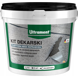Kit Dekarski Masa Bitumiczna Czarna 5L Ultrament