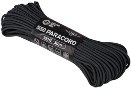 Linka Paracord 550 ATWOOD (4mm/30m) Nylon czarna (CD-PC1-NL-01)