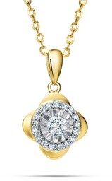Złota Zawieszka z Diamentami pr 585 / 14