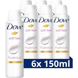 Dove Soft Feel Antyperspirant, 6 x 150 ml
