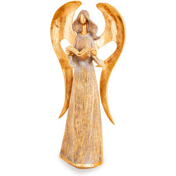 Figurka dekoracyjna anioł aniołek złoty elegancki 43cm 186683