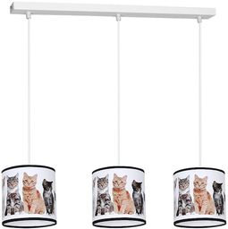 Milagro CATS MLP4282 lampa wisząca dziecięca wielokolorowy klosz