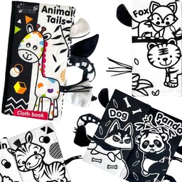 Woopie Baby Książeczka Kontrastowa Sensoryczna Dla Niemowląt