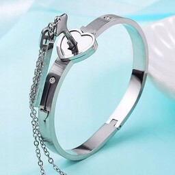 NASZYJNIK BRANSOLETKA KLUCZYK Z ZAMKIEM ZESTAW DLA PAR