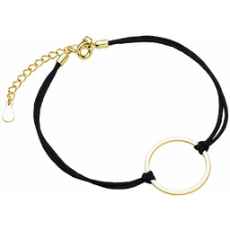 Bransoletka szczęścia celebrytka pozłacane kółko kółeczko circle ring
