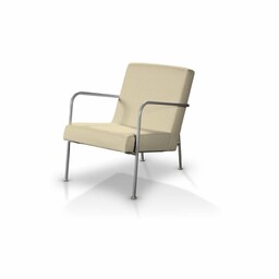 Pokrowiec na fotel Ikea PS, kremowy szenil, fotel