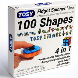 Fidget Spinner magnetyczna mini zabawka kostka 4w1antystresowa