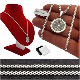 SREBRNY MĘSKI ŁAŃCUSZEK BISMARK PRÓBA 925 ZAWIESZKA 7