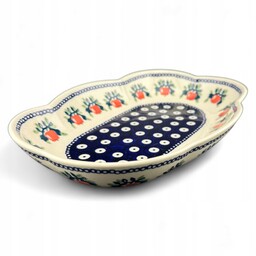 Salaterka półmisek 24 cm Jabłka dek. 70B Ceramika