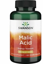 SWANSON Malic Acid - Kwas jabłkowy (100 kaps.)