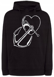 Bluza męska nadruk KOTWICA SERCE r.4XL