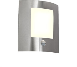 Nowoczesna lampa ścienna zewnętrzna ze stali ze czujnikiem