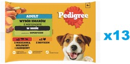 PEDIGREE Adult Wybór Smaków z warzywami saszetki 52x100
