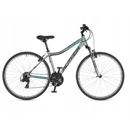 Rower Author Cross 700 Compact Asl 19" grafitowo-zielony