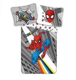 Jerry Fabrics Pościel bawełniana 140x200 Spiderman Człowiek Pająk
