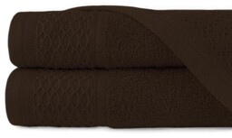 Ręcznik bawełniany 70x140 Solano brązowy ciemny frotte 470