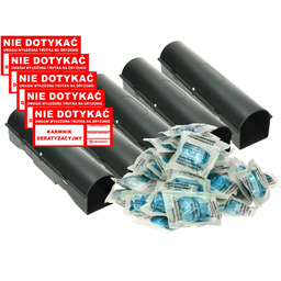 5x Karmnik Deratyzacyjny 1x Trutka Na Szczury Pasta