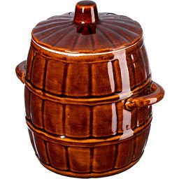 Beczka kamionkowa Helios 3.2L, z pokrywką